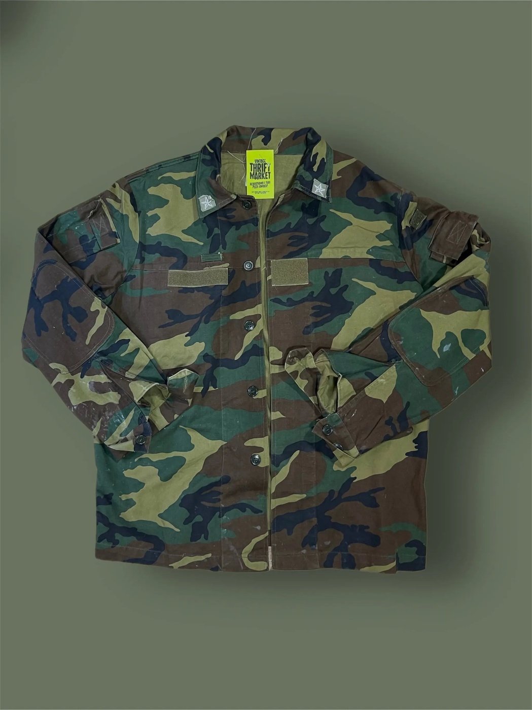Military shirt with vintage pockets size XL