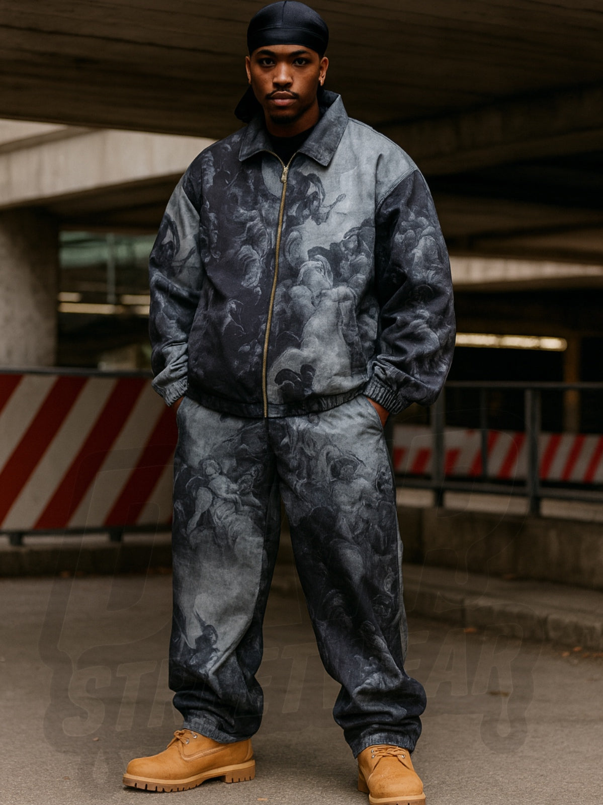 Completo Drip Donatello giacca e pantalone fondo largo