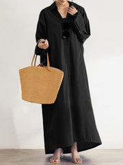 Versatile Long Sleeve Dress Loose Big Size