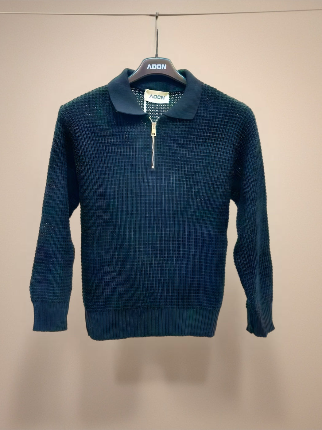 Polo Maglia bambino zip nero