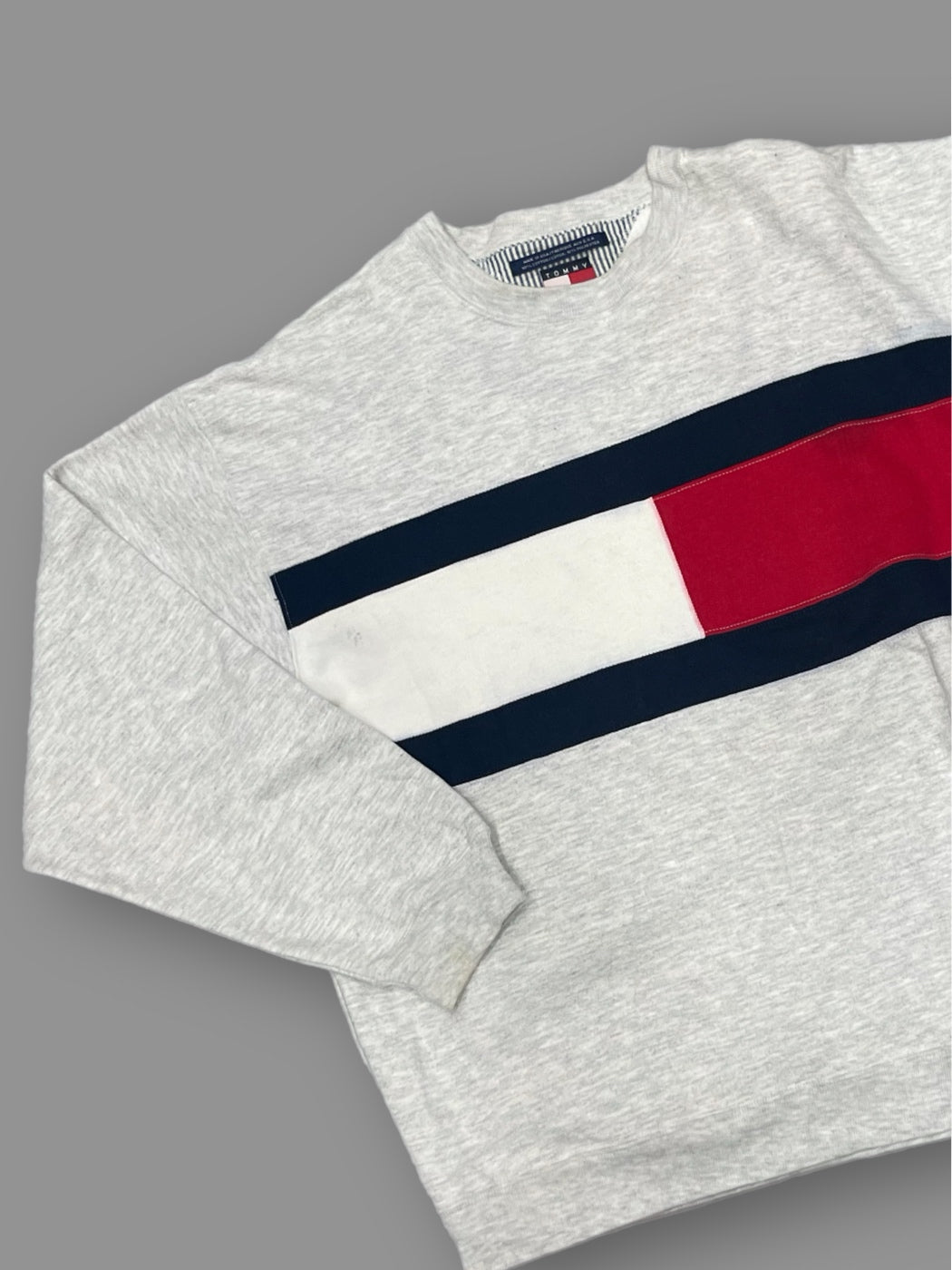 Felpa girocollo Vintage Tommy Hilfiger tg L