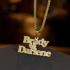 Personal Two Names Diamond Necklace