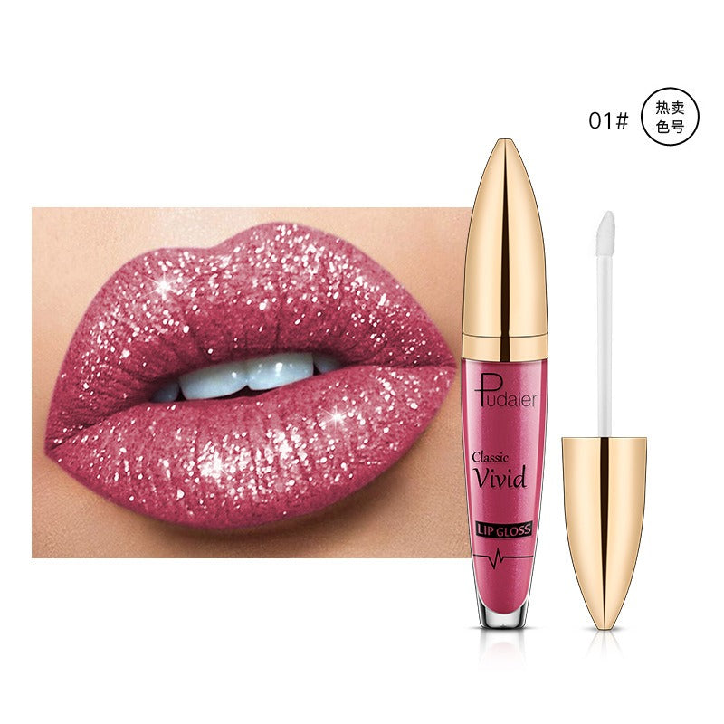 Pudaier matte pearl gloss lip gloss does not stick to cup lip glaze