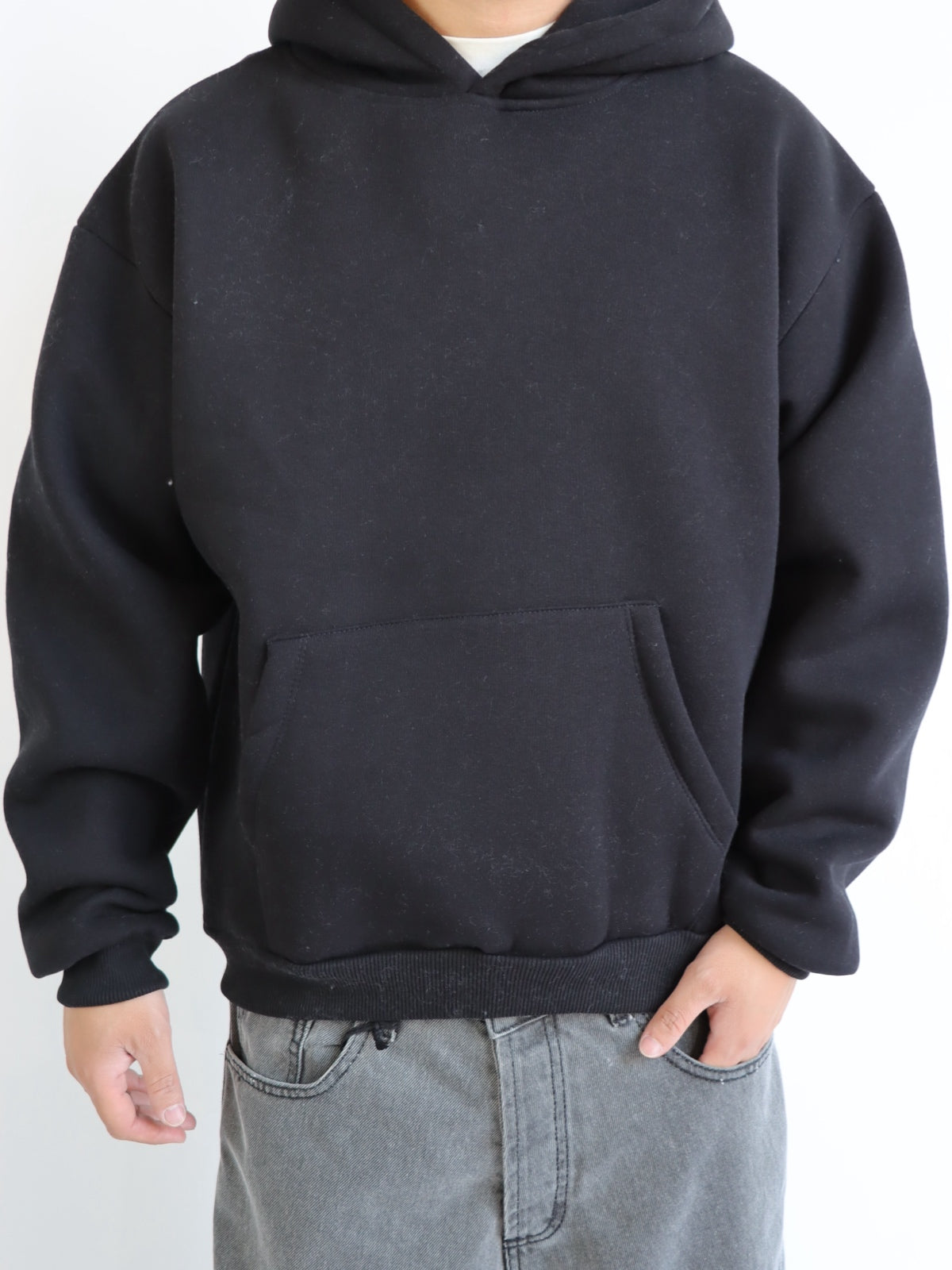Felpa Basic hoodie nero