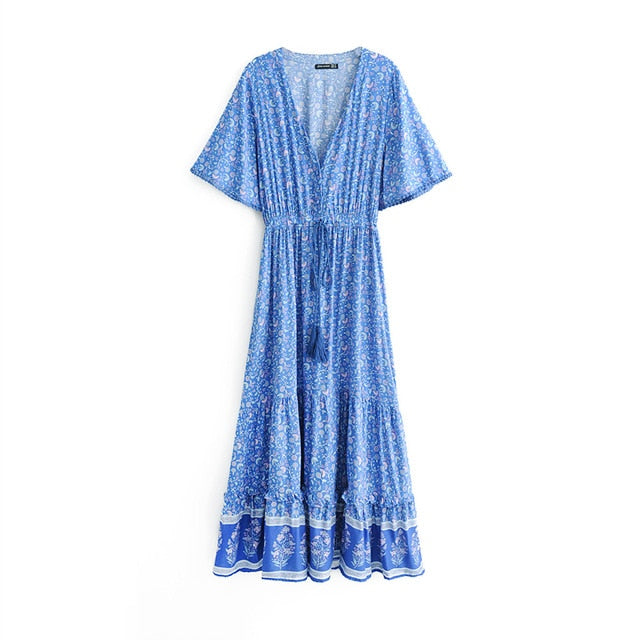 Frieda Boho Maxi Dress Women Summer Elegant