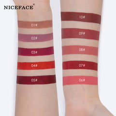 Niceface New Quality Lip Glaze Velvet Matte Lip Glaze Set Matte