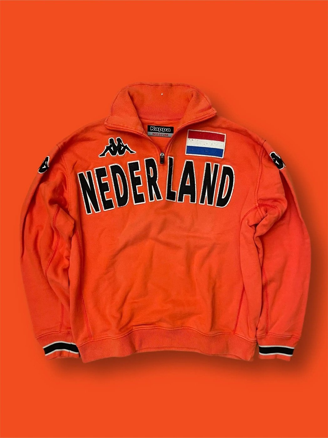 Kappa vintage Nederland zip sweatshirt Size M