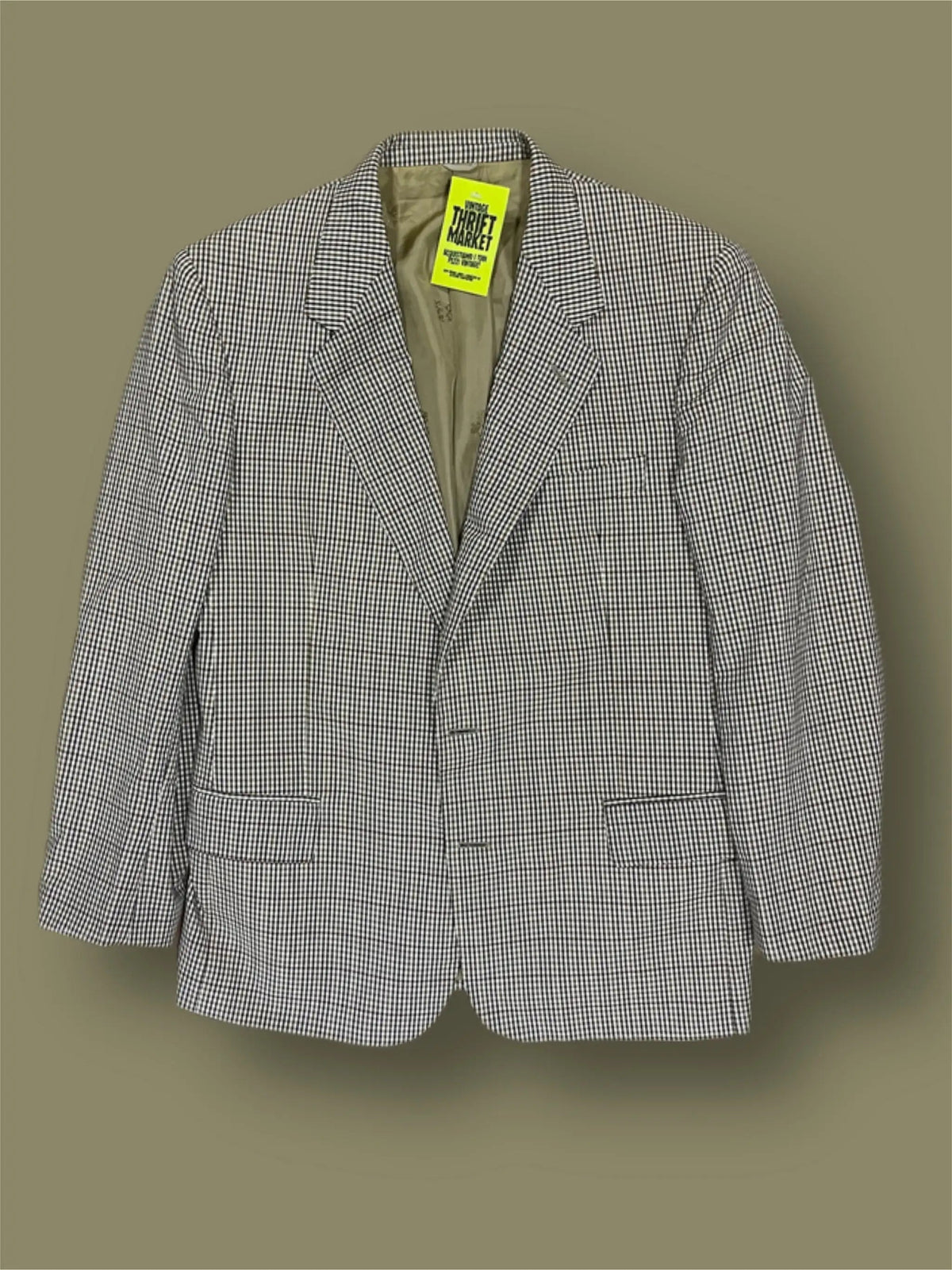 Vintage checked blazer jacket size 42