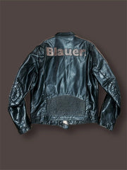 Blauer vintage Biker leather jacket size M