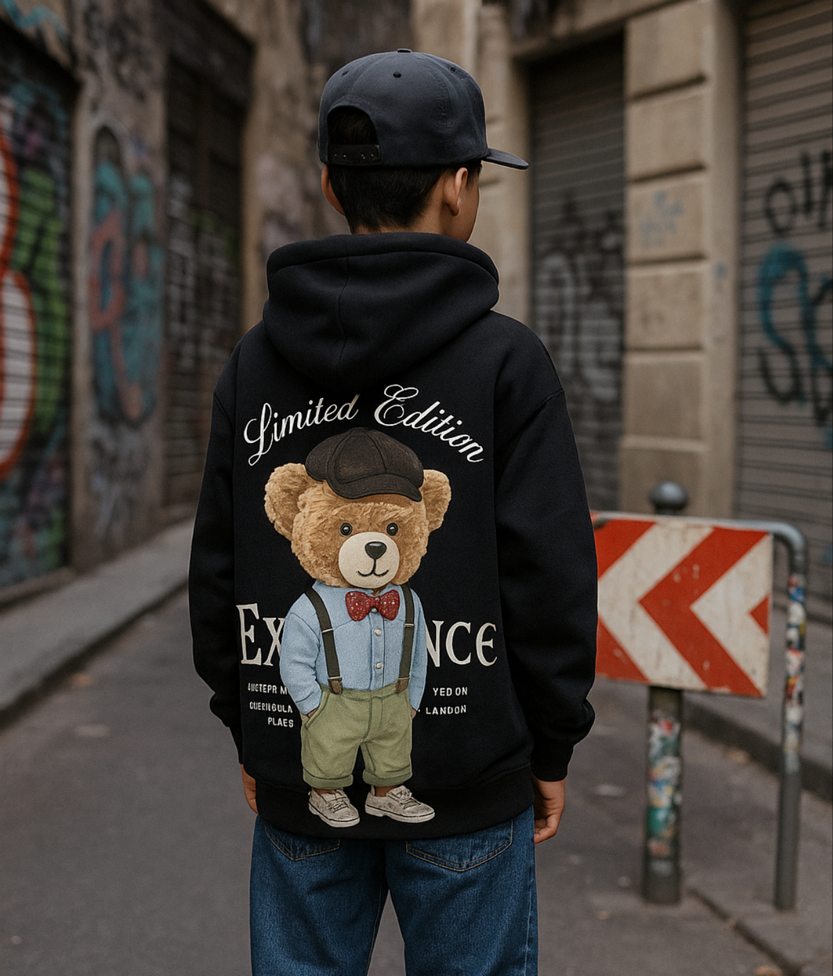 Felpa Bear Nera