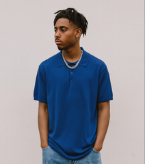 Polo in Filo Blu
