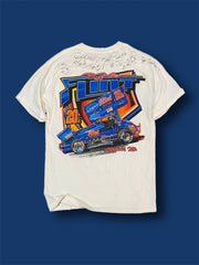 T-shirt Nascar firmata Kyle Flint vintage tg M