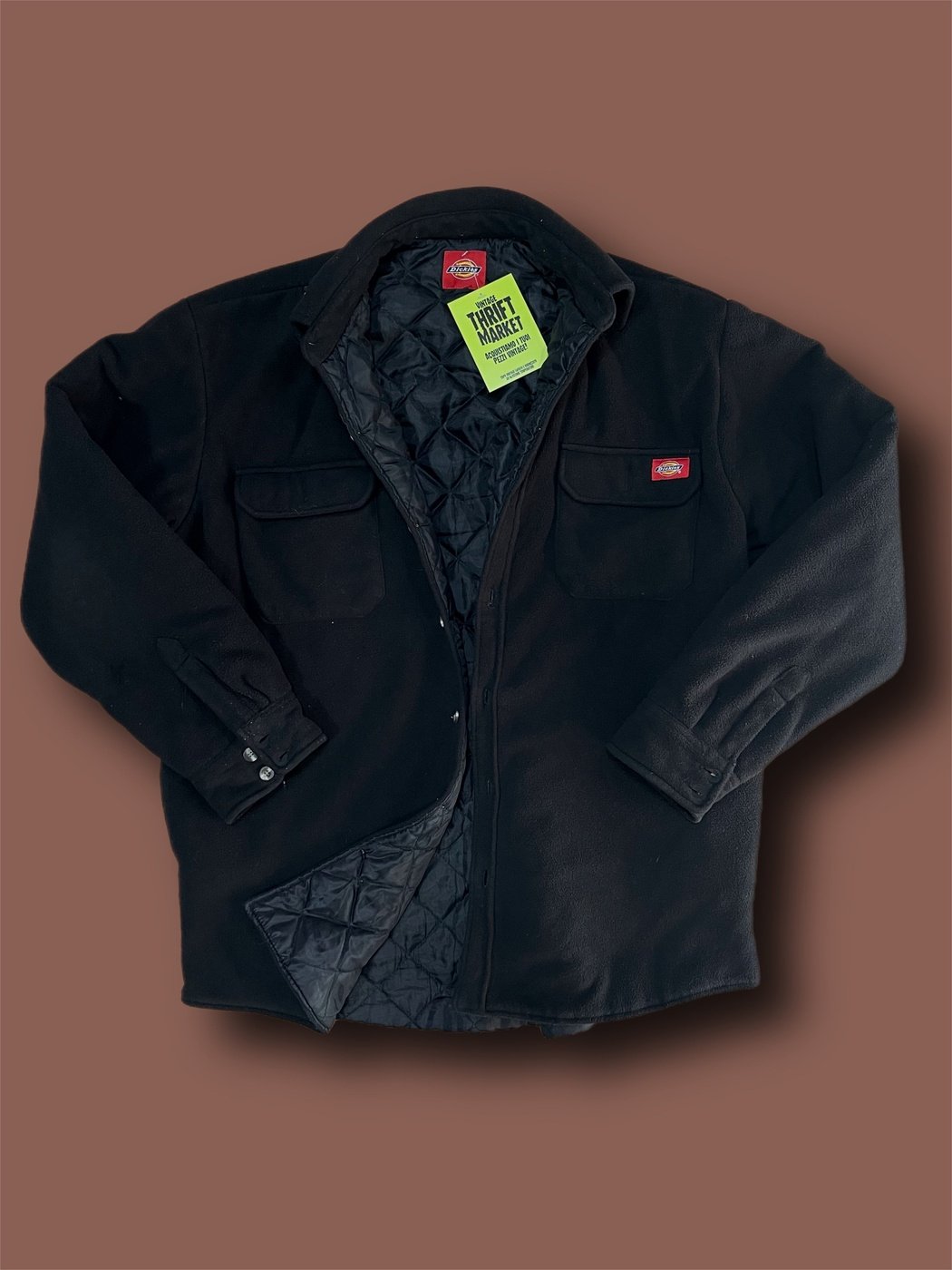 Camicione Pile imbottito giacca Dickies vintage tg XL