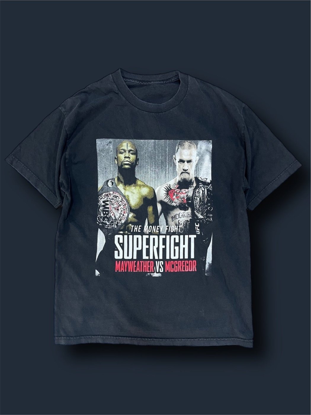 T-shirt Mayweather vs McGregor vintage tg L