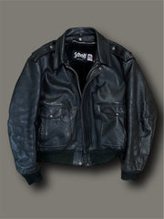 Schott pelle vintage vintage Tg 50