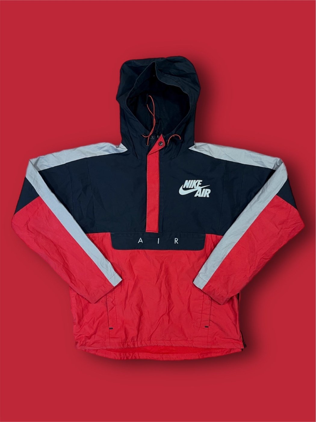 Giacca Zip Nike hoodie vintage tg M