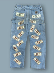 Pantalone Carhartt dollari vintage tg 38x32