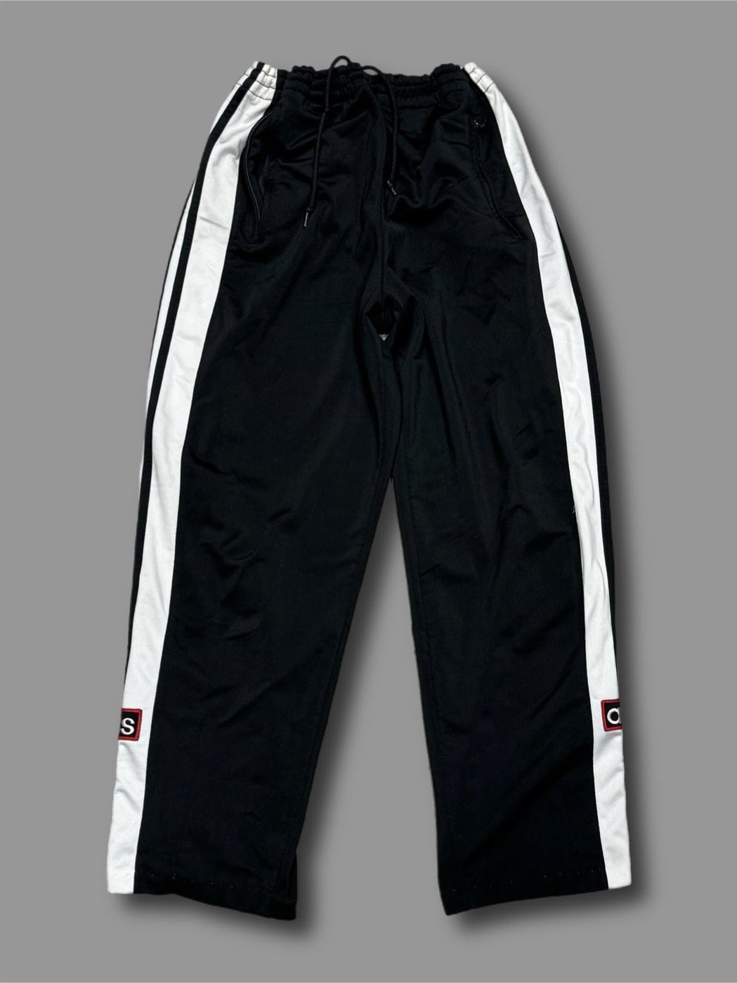 Pantalone Adidas tuta bottoni vintage tg S
