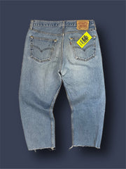 Jeans levis 501 vintage tg 34 cut caviglia