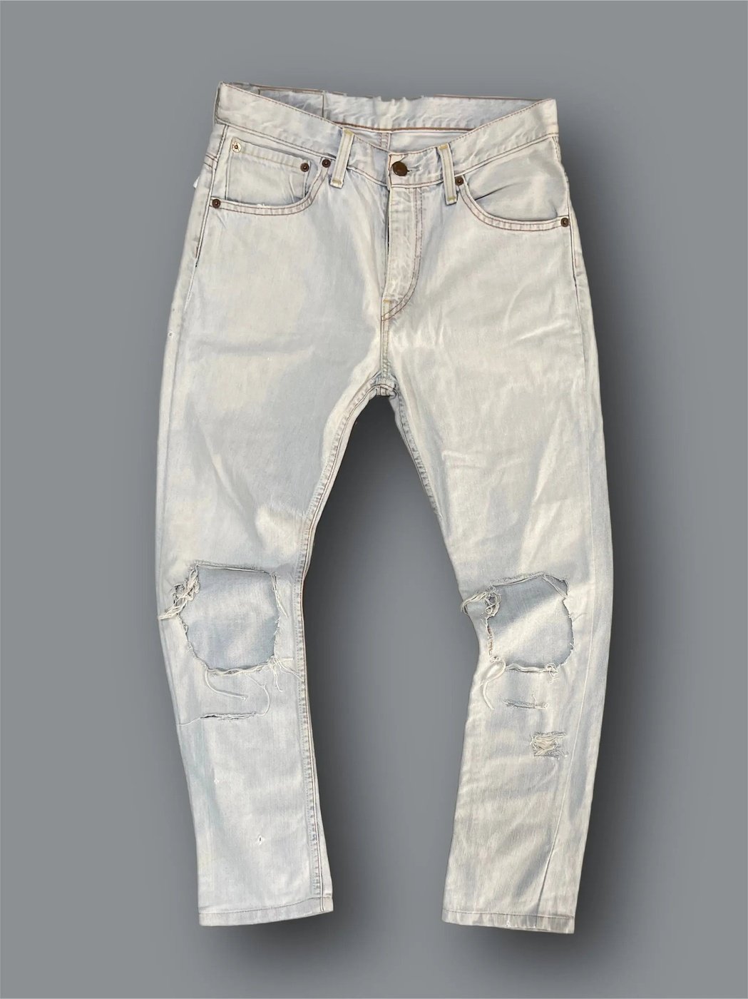Jeans levis 501 vintage tg 29x32 destroyed