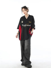 Unisex oversized women's repro sport shirt