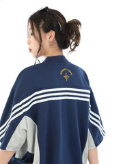 Unisex oversized women's repro sport shirt