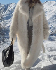 Pelliccia lunga ecologica donna