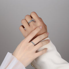 Engravable Ocean Theme Promise Rings for Couples