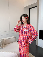 Women Pajamas Set â€?Chic Houndstooth Loungewear