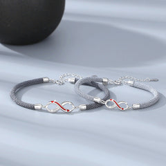 Infinity Distance Relationship Promise Bracelets for Couples