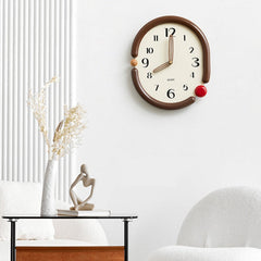 Minimalist Silent Analog Wall Clock - Scandinavian Design