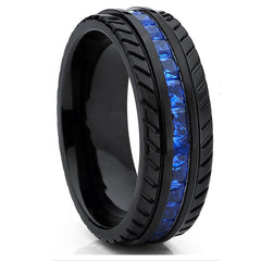 Custom Mens Wedding Band Gift Car Mechanic