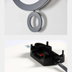 Modern Minimalist Pendulum Silent Wall Clock (13.8")