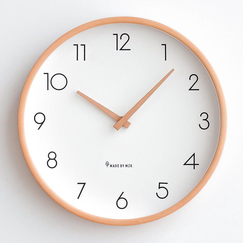 Nordic Minimalist Wooden Silent Wall Clock â€?Timeless Scandinavian Design