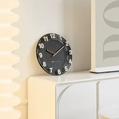 Monochrome Bold Minimalist Silent Wall Clock
