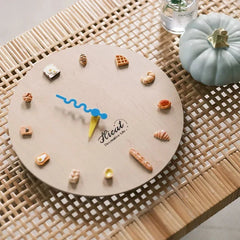 Bakery Themed 3D Analog Silent Wall Clock - Eco-Friendly Kitchen & Dining Decor