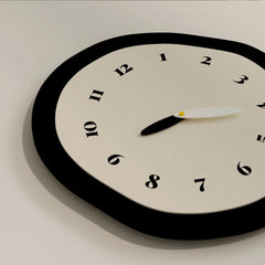 Wavy Shape Silent Pendulum Wall Clock â€?12" Modern Acrylic