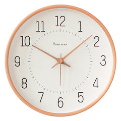 Japanese Minimalist Silent Wall Clock â€?12" Solid Wood