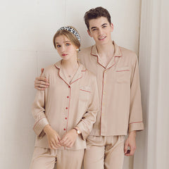 Sleepwear Matching Pajamas Set for Men and Women