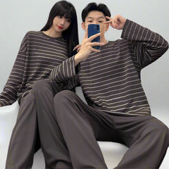 Organic Cotton Matching Pajamas for Couples - Soft Loungewear