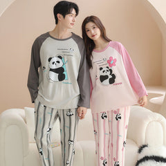 Matching Couple Pajamas â€?Cute & Cozy Panda Print Set