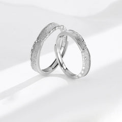 Engravable Galaxy Promise Rings Set for Couples