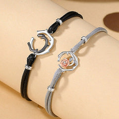 Thorn and Rose Theme Bracelets Set for Couples