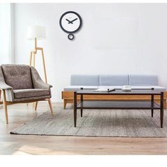 Modern Minimalist Pendulum Silent Wall Clock (13.8")