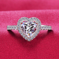 0.6 Carat Heart Lab Diamond Women Ring