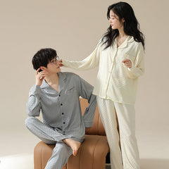 Matching Silky Pajamas Set for Married Couples