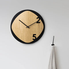 Minimalist Spanish-Style Wooden Wall Clock â€?12" (Acrylic + Wood)
