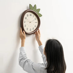 Strawberry Kids Silent Wall Clock â€?Cute Non-Ticking