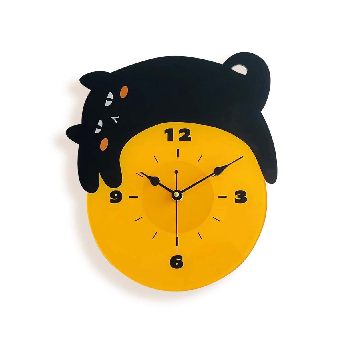 Silent Wall Clock â€?Sleeping Cat, 30 cm Cute Décor