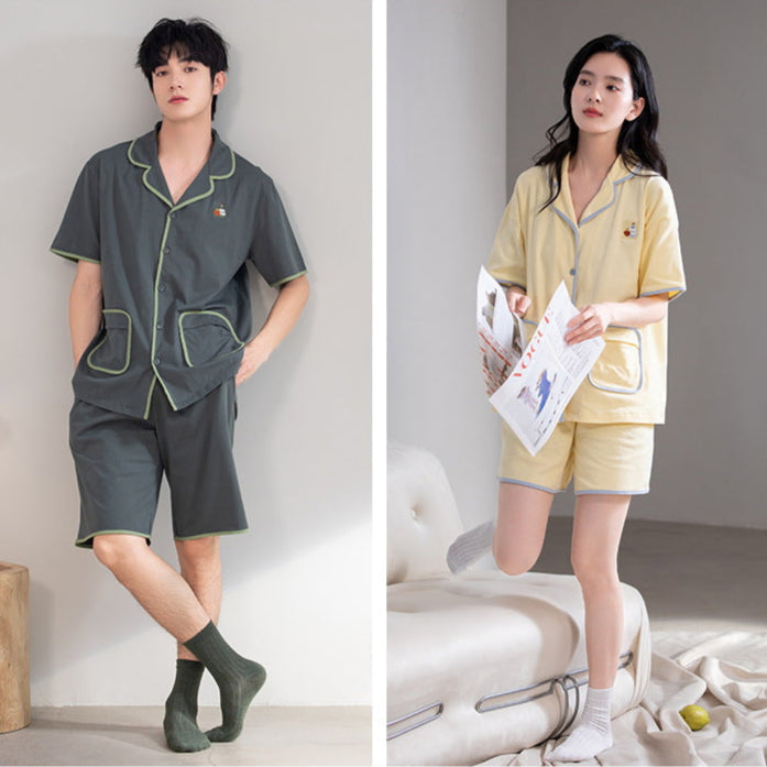 Nightwear Set Button-Front 100% Cotton